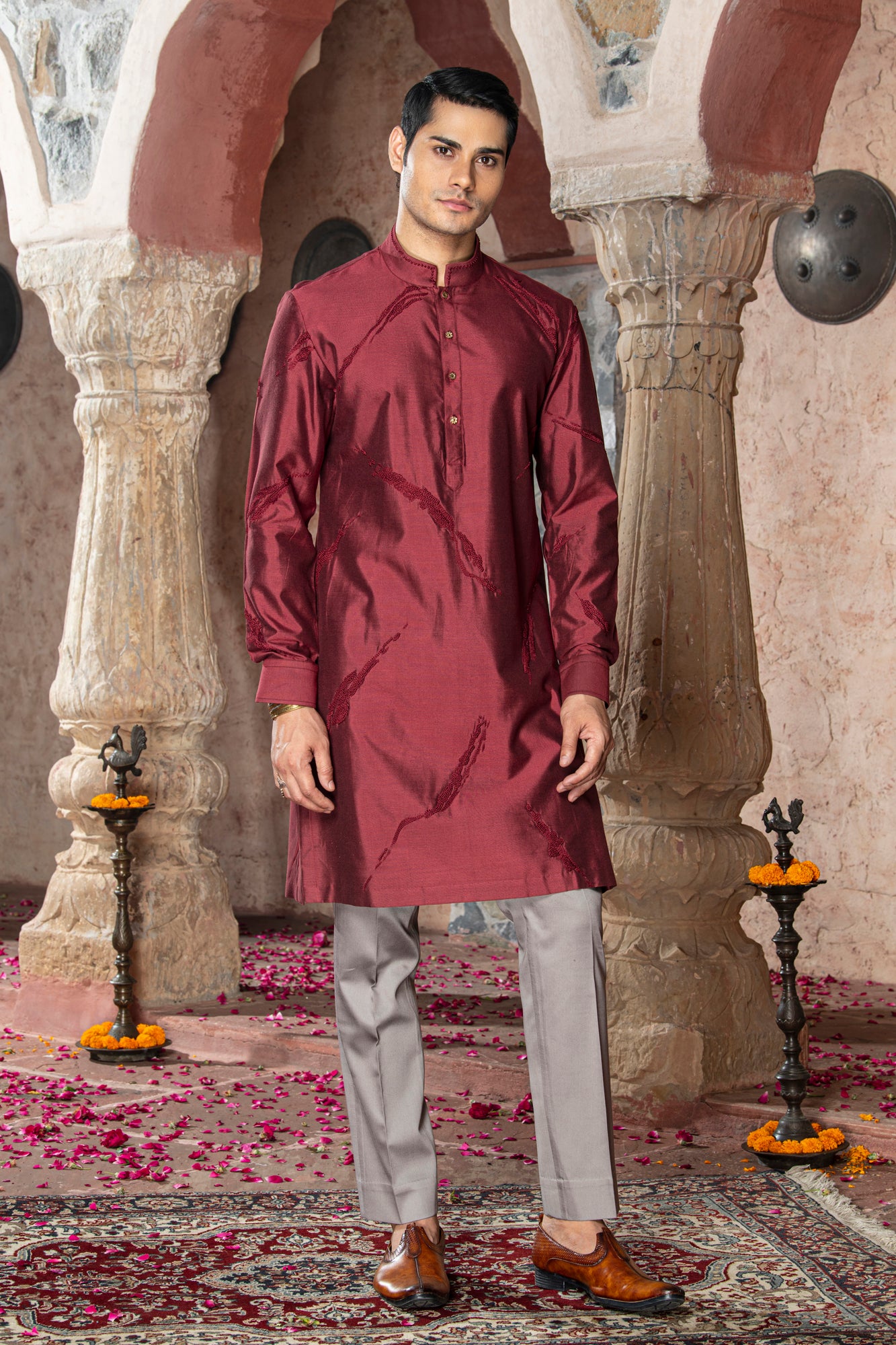 BORDEAUX KURTA SET