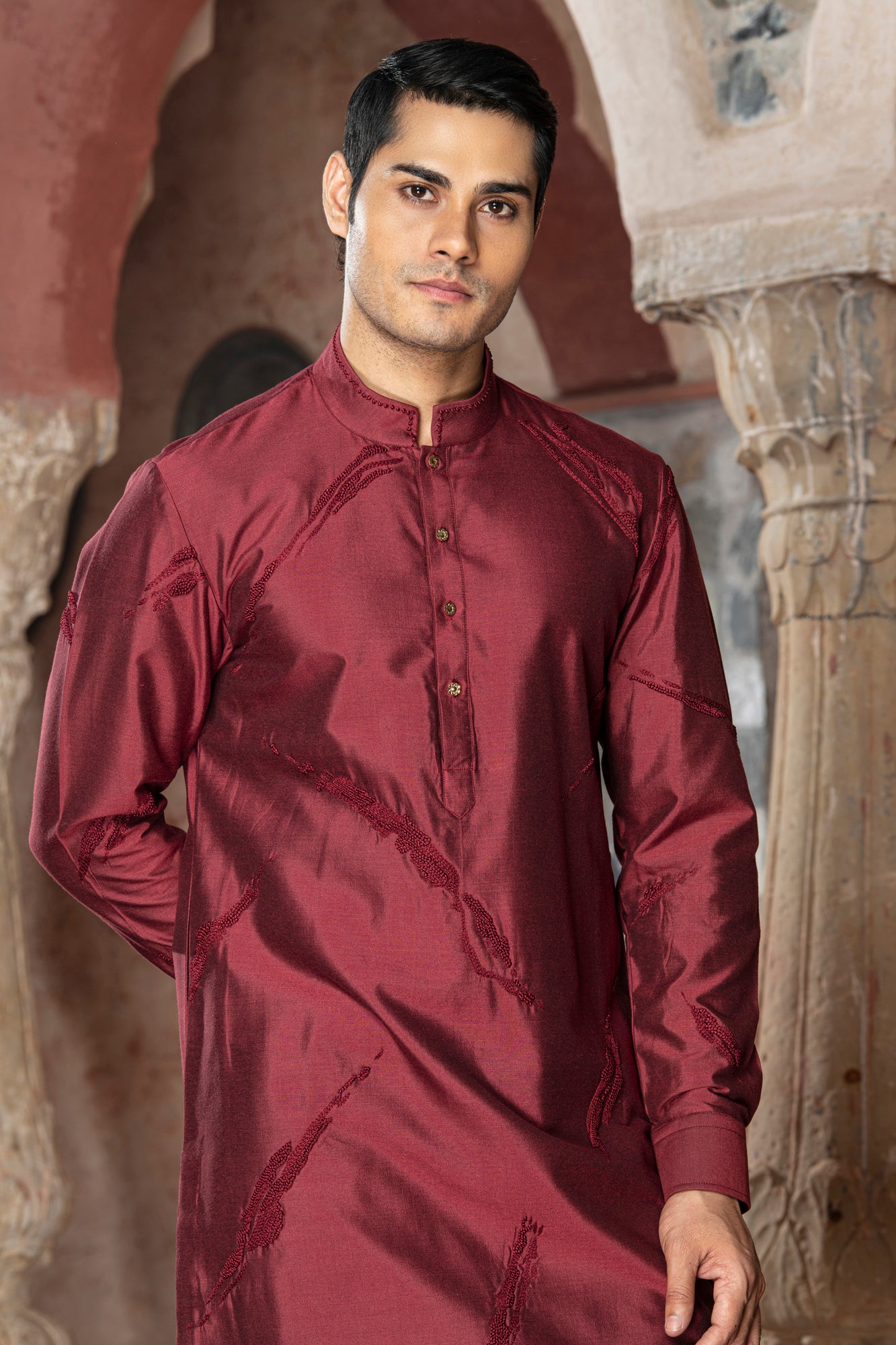 BORDEAUX KURTA SET