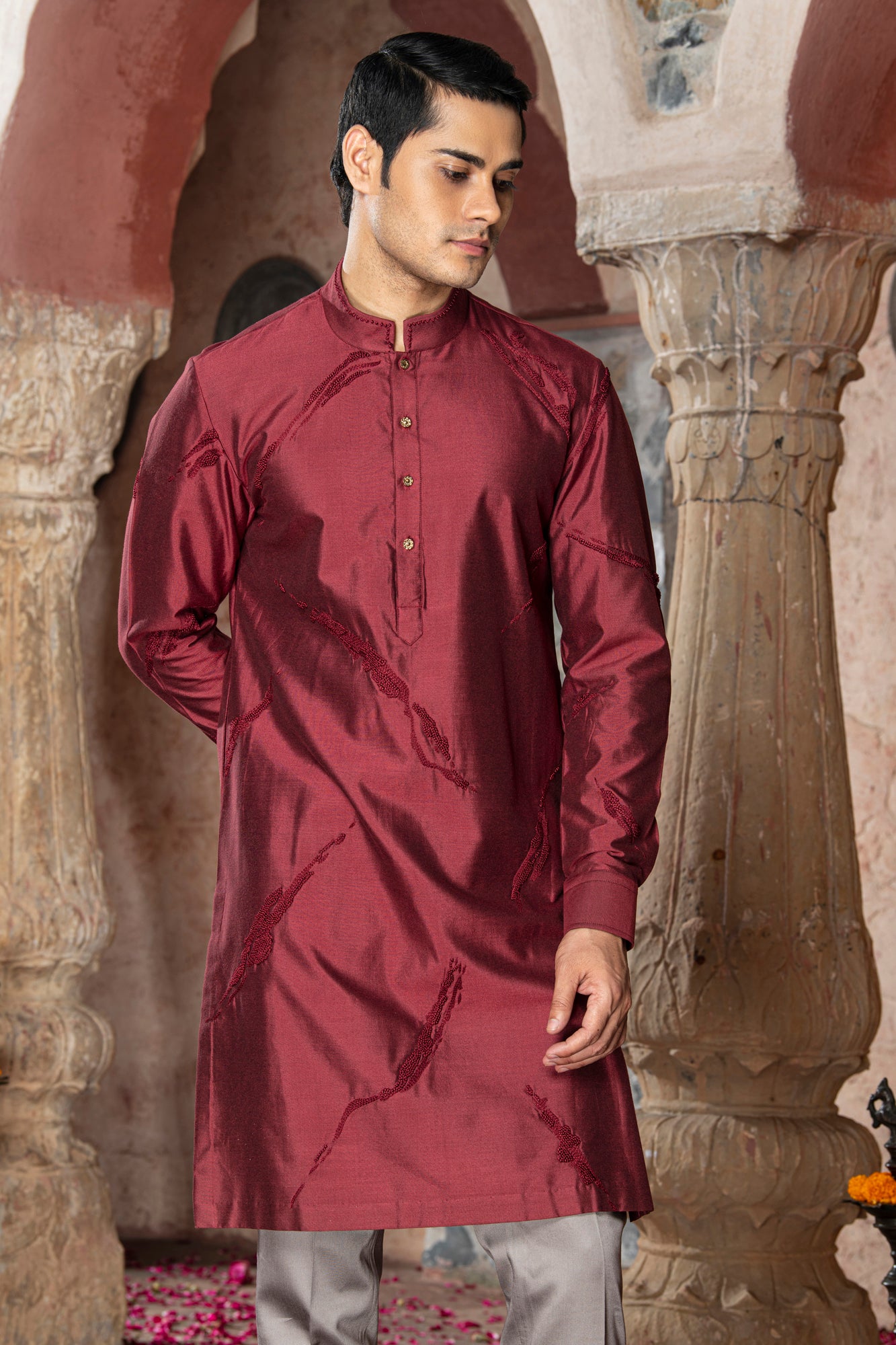 BORDEAUX KURTA SET