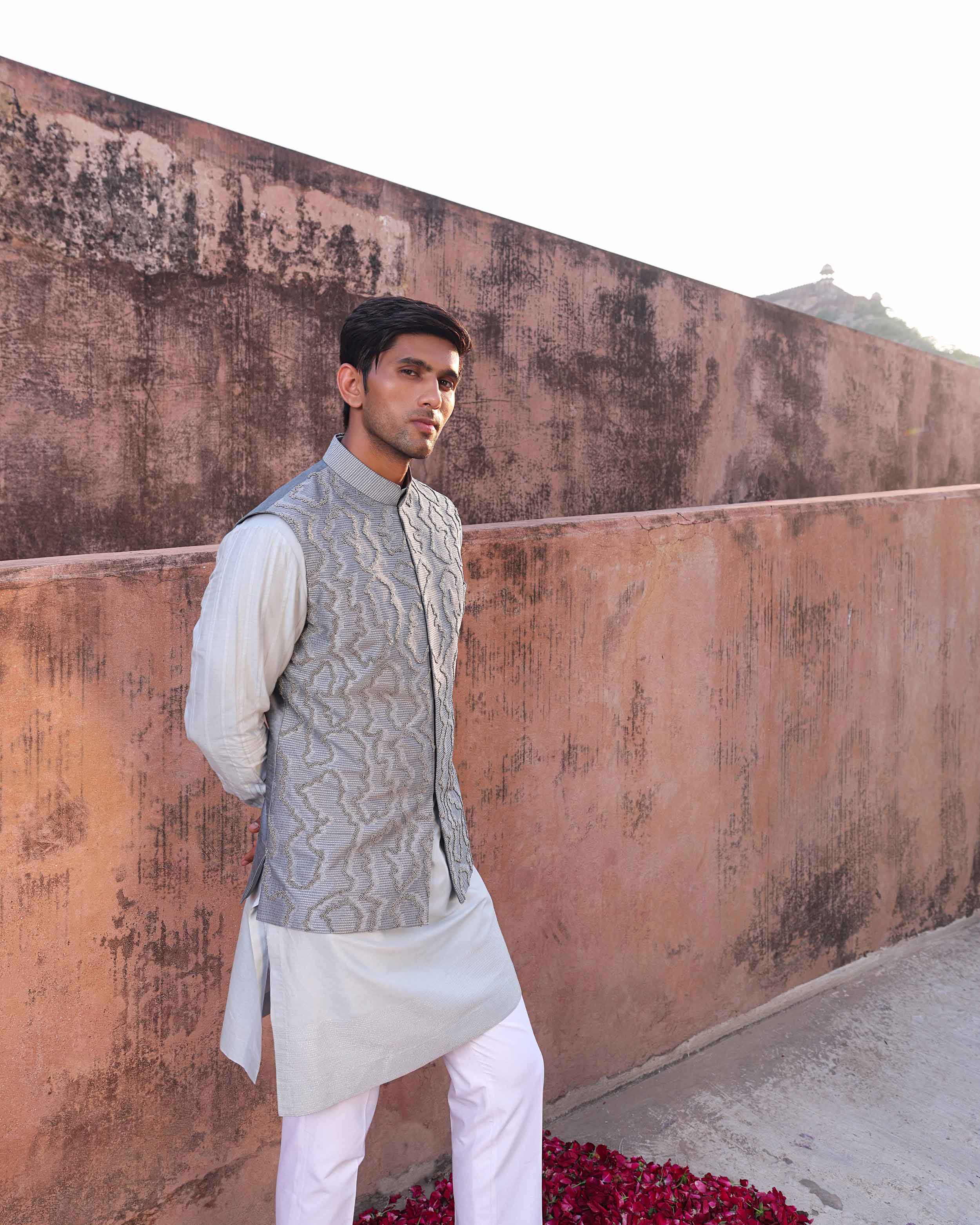 NAZNEEN NEHRU JACKET SET
