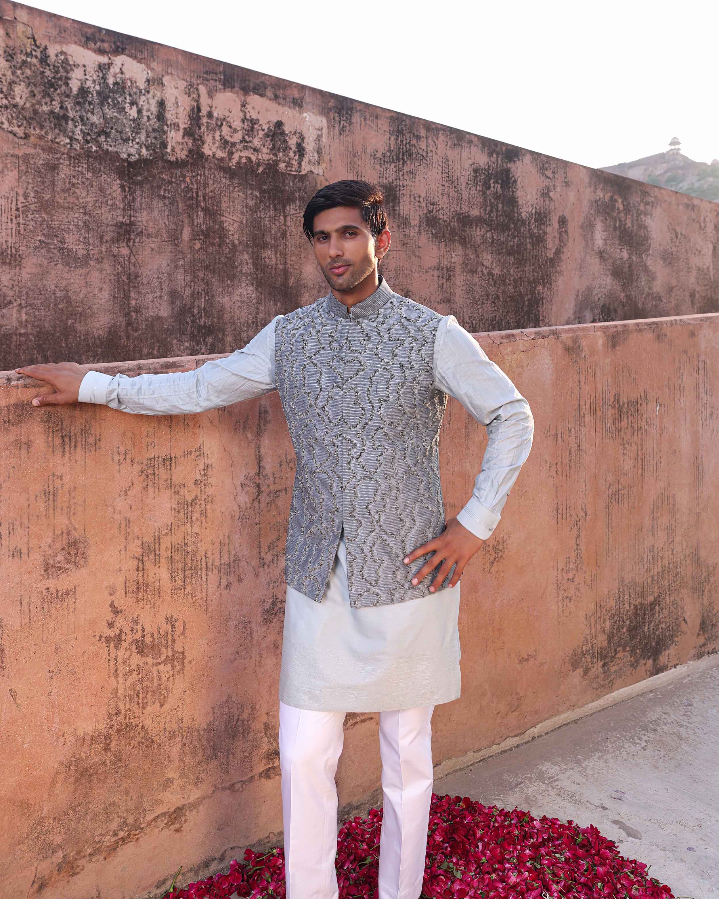 NAZNEEN NEHRU JACKET SET