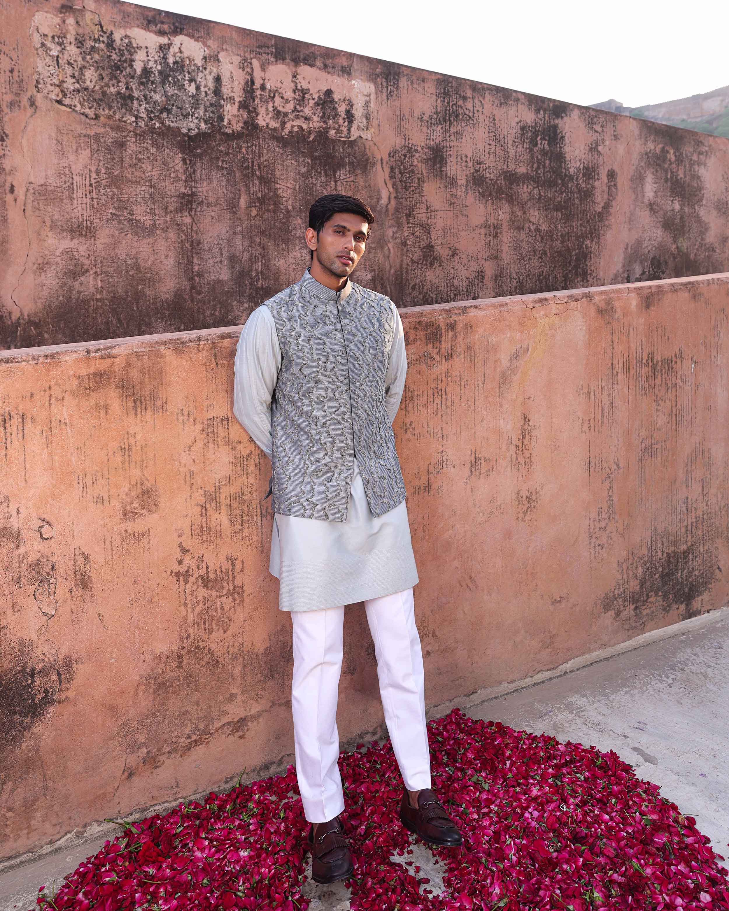 NAZNEEN NEHRU JACKET SET