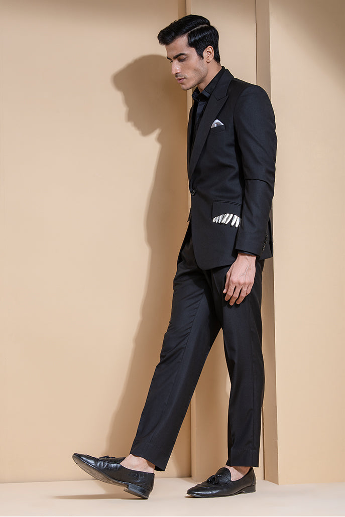 Mens 2 Piece Velvet Slim Fit Suit Peaked Lapel One Button Tuxedo Slim Fit  Dinner Jacket & Pants Black at Amazon Men's Clothing store