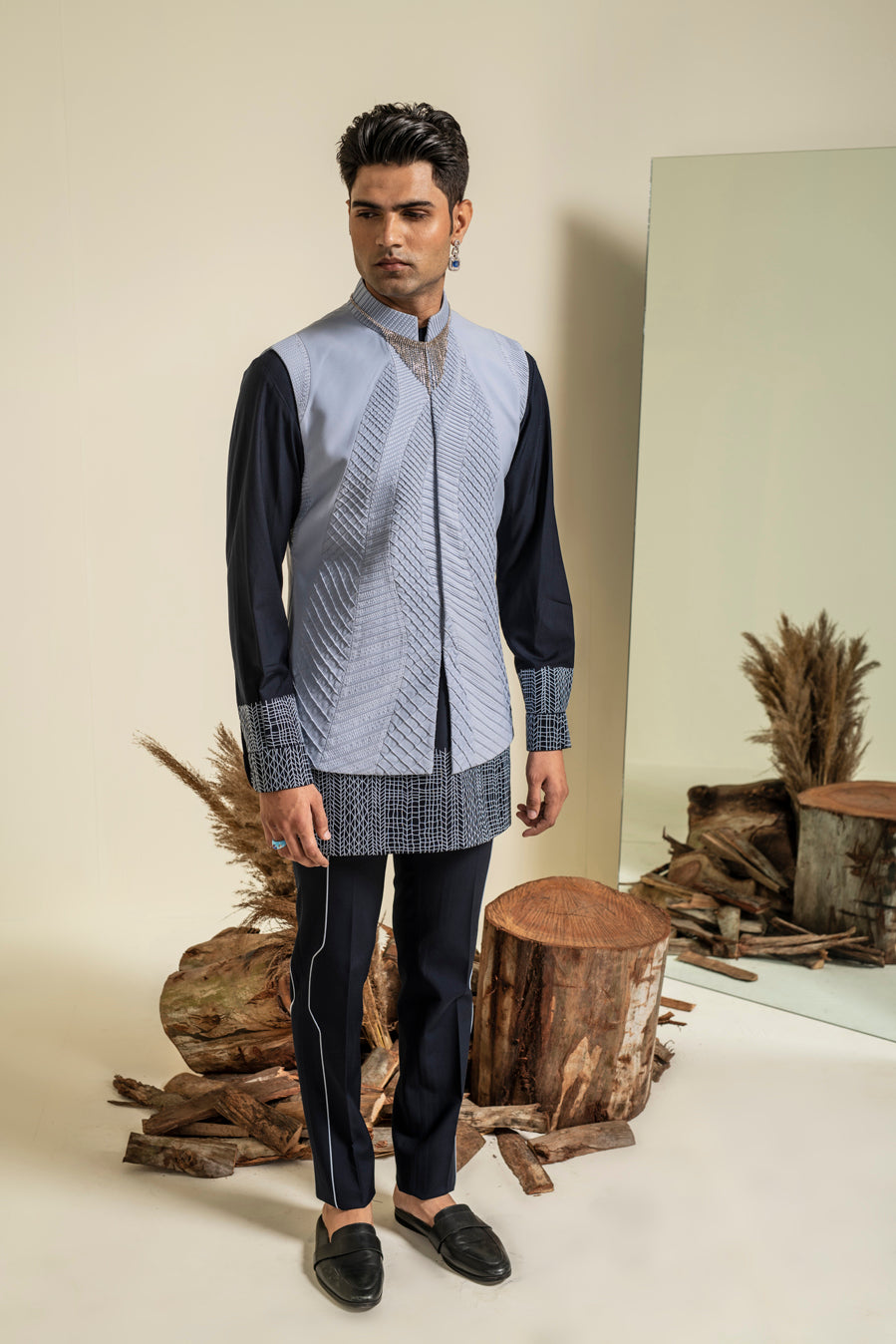 SKY BANDI KURTA SET