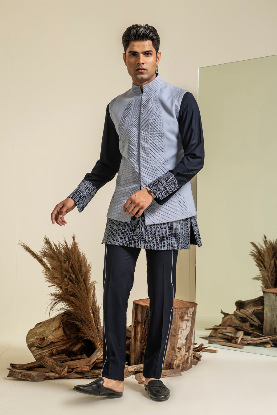 SKY BANDI KURTA SET